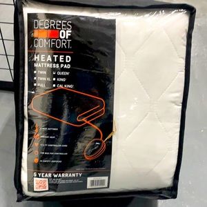 Queen size heated mattress pad
